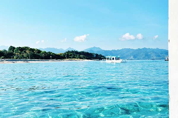 Southern coast of Lombok with dramatic rolling hills and pristine beaches